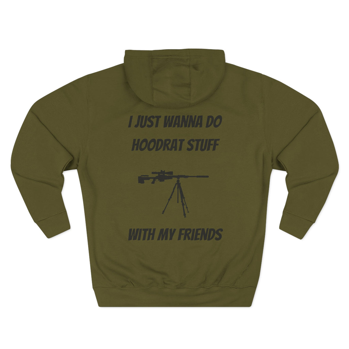 Bad Dope Society Hoodrat Stuff Hoodie, army green, back view