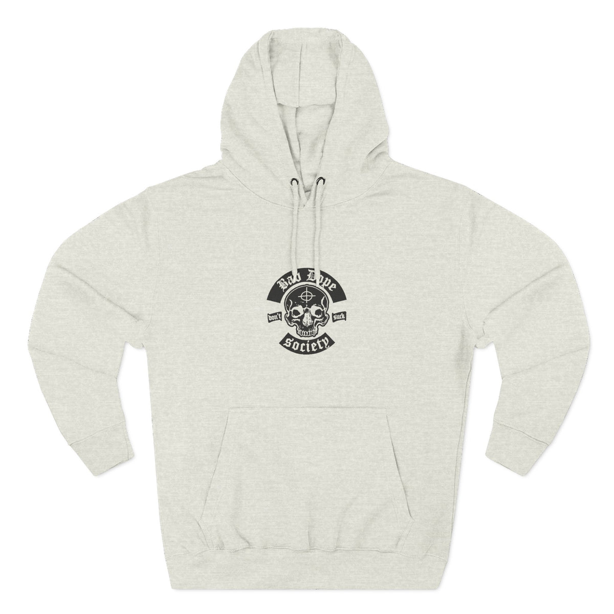 Bad Dope Society Hoodrat Stuff Hoodie, oatmeal heather, front view