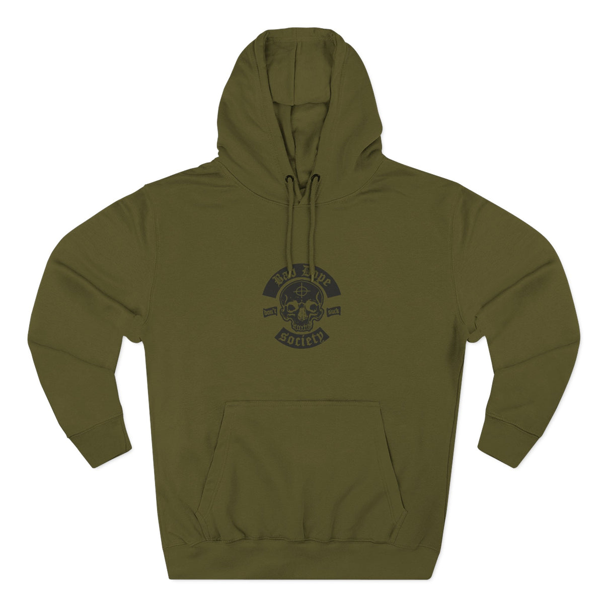 Bad Dope Society Hoodrat Stuff Hoodie, army green, front view