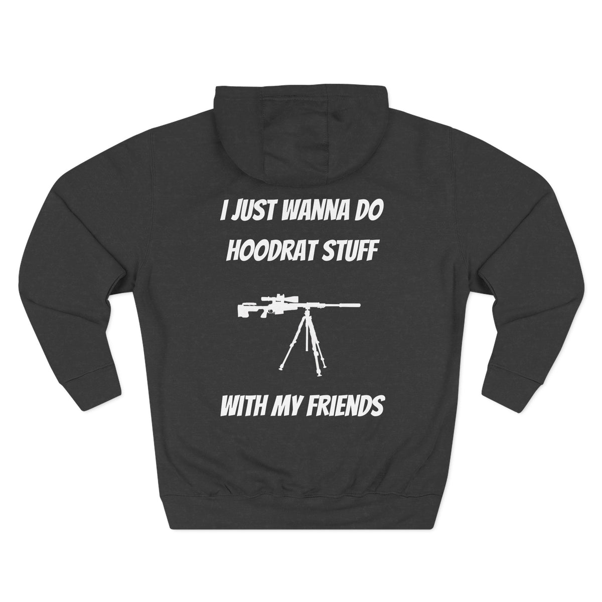 Bad Dope Society Hoodrat Stuff Hoodie, charcoal heather, back view
