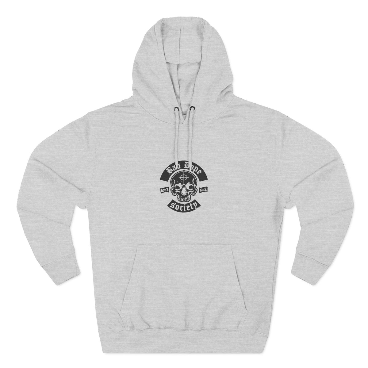 Bad Dope Society Hoodrat Stuff Hoodie, heather grey, front view