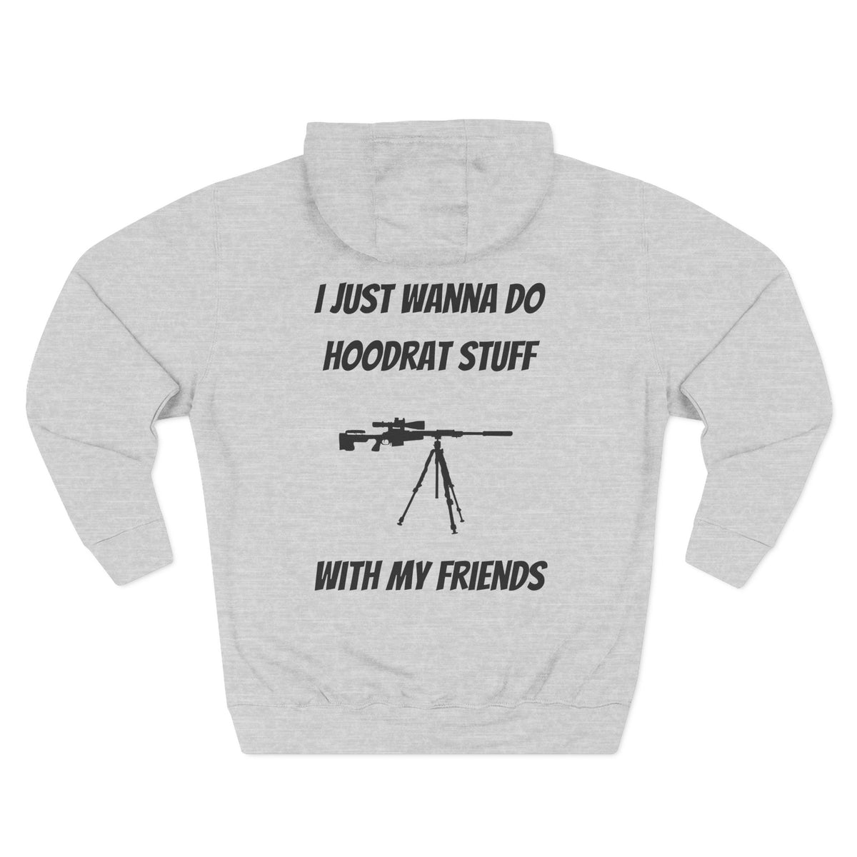 Bad Dope Society Hoodrat Stuff Hoodie, heather grey, back view