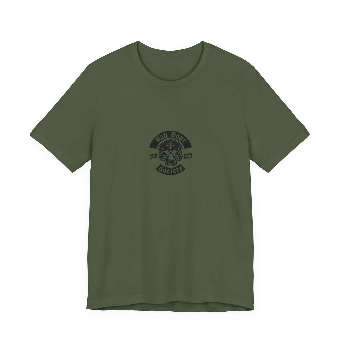 Bad Dope Society Ouija T-Shirt, olive drab green, front view
