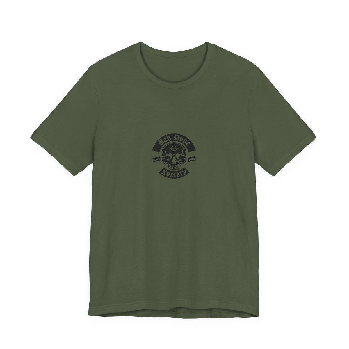 Bad Dope Society Big BC Energy T-Shirt, olive drab green, front view