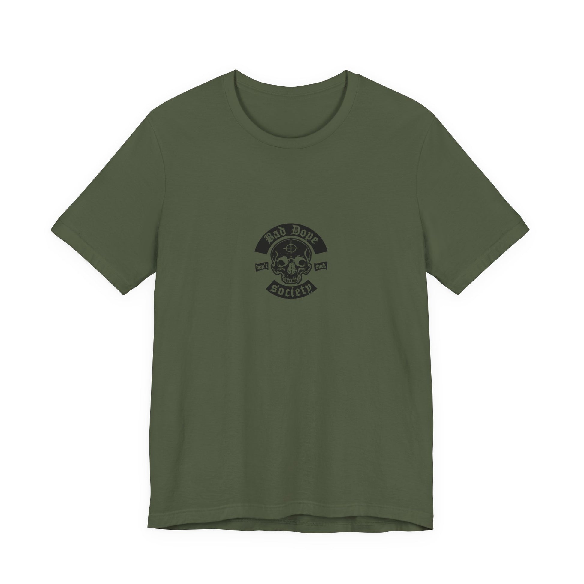 Bad Dope Society Big BC Energy T-Shirt, olive drab green, front view