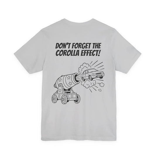 Bad Dope Society Corolla Effect T-Shirt, grey, back view