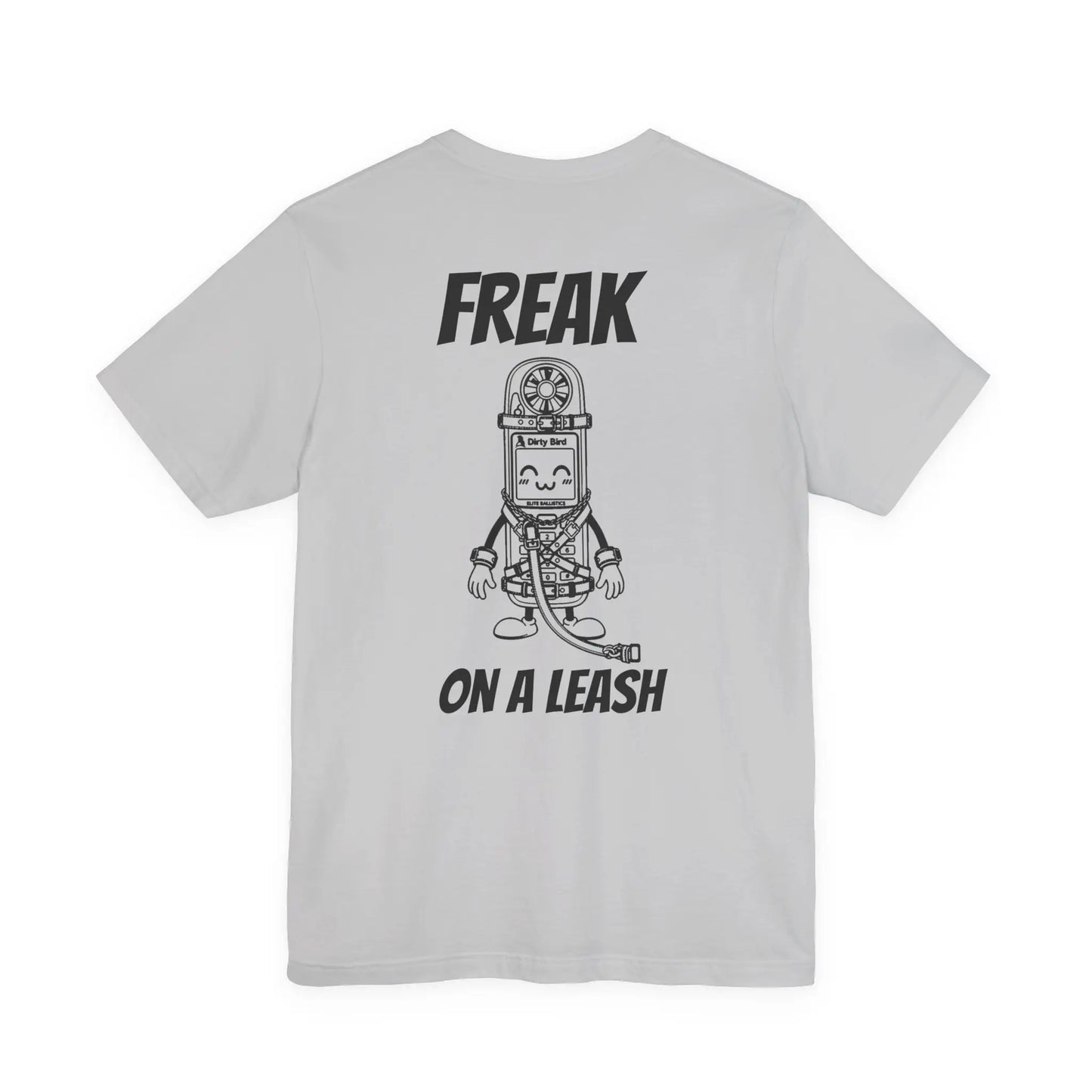 Bad Dope Society Freak On A Leash T-Shirt, grey, back view