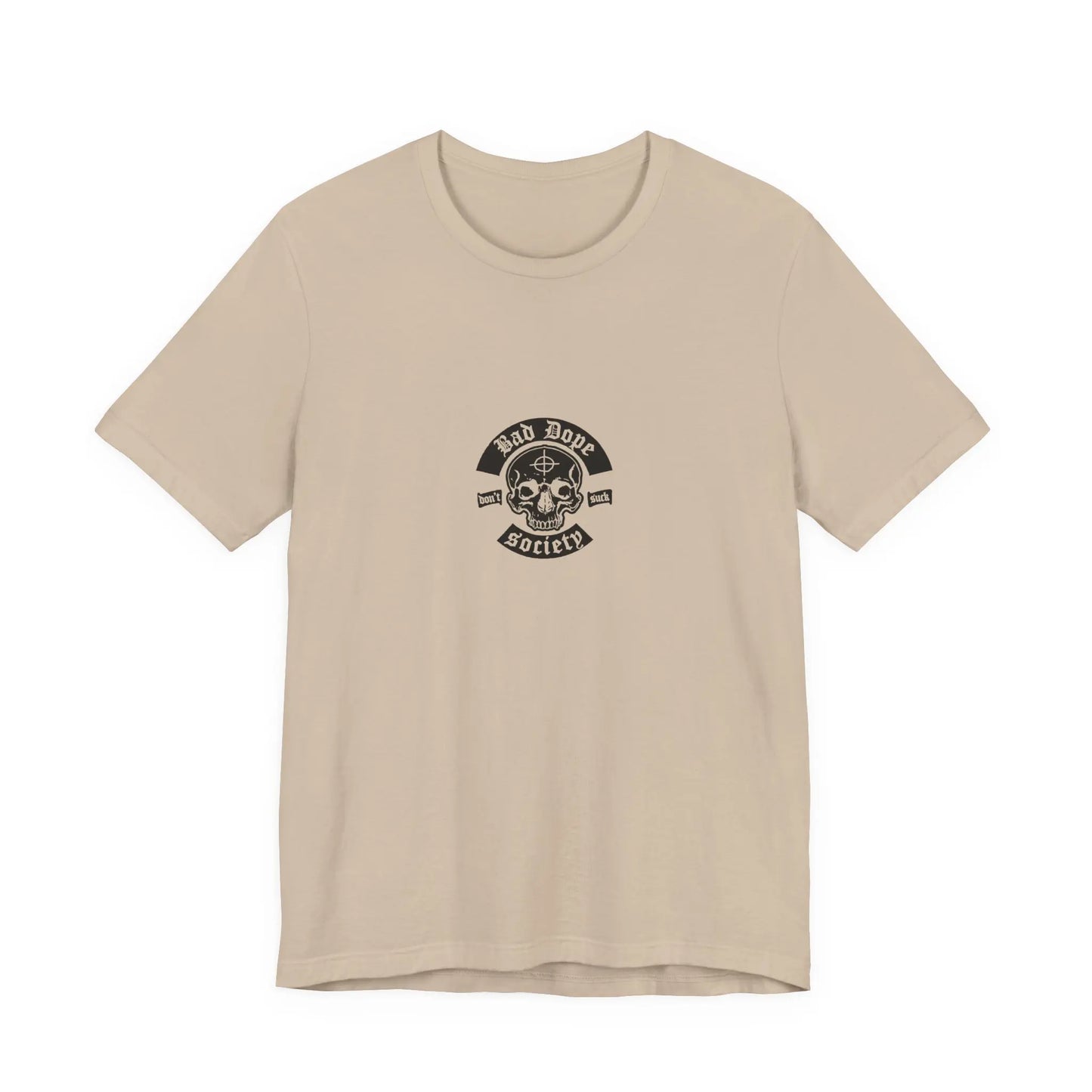 Bad Dope Society Freak On A Leash T-Shirt, tan, front view