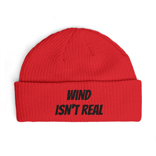Bad Dope Society Wind Isn't Real Beanie, red