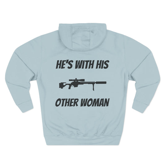 Bad Dope Society Other Woman Hoodie, blue mist, back view