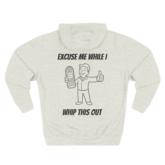 Bad Dope Society Whip This Out Hoodie, oatmeal heather, back view