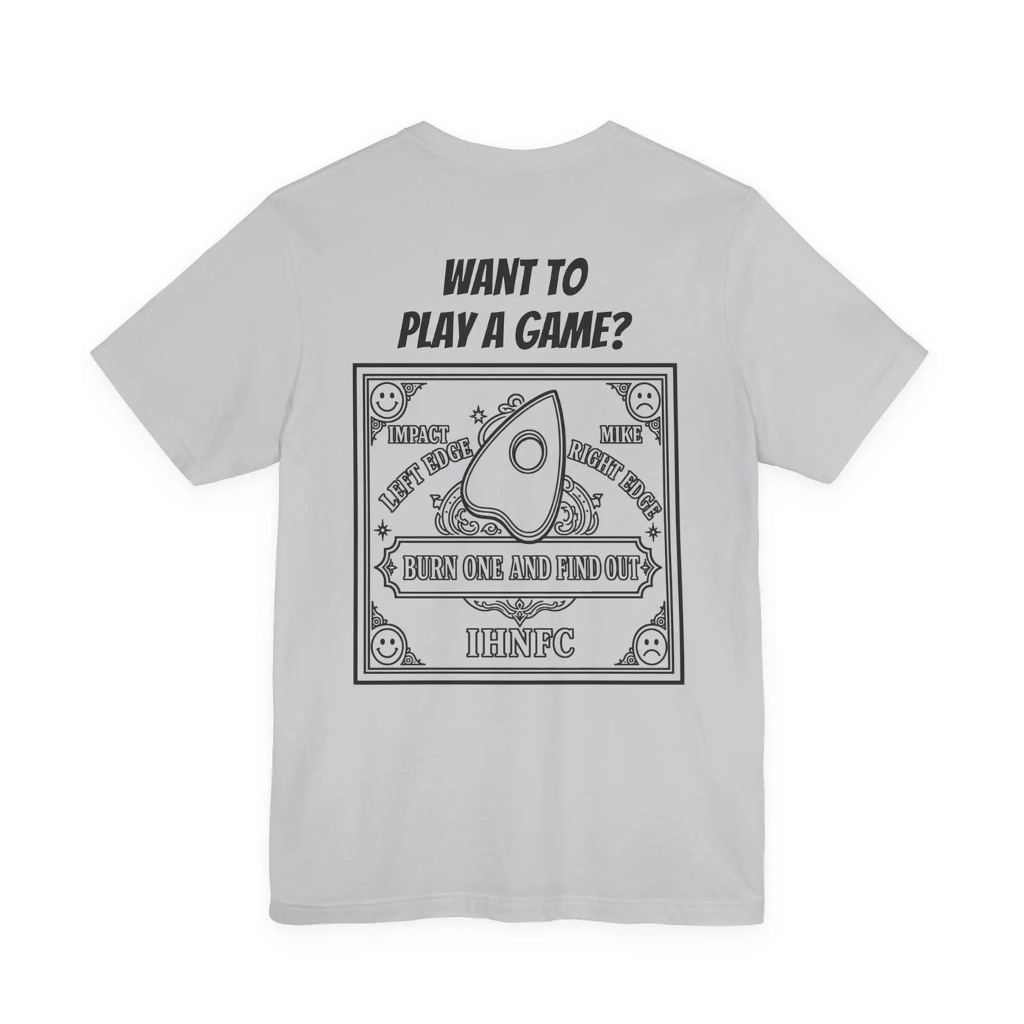 Bad Dope Society Ouija T-Shirt, grey, back view