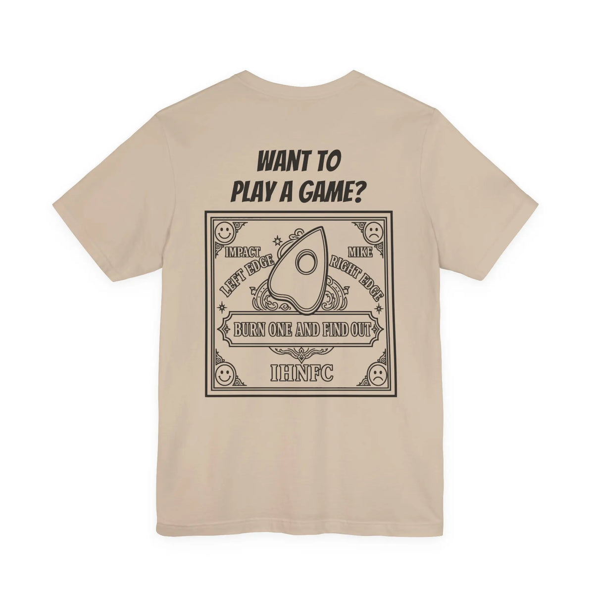 Bad Dope Society Ouija T-Shirt, tan, back view