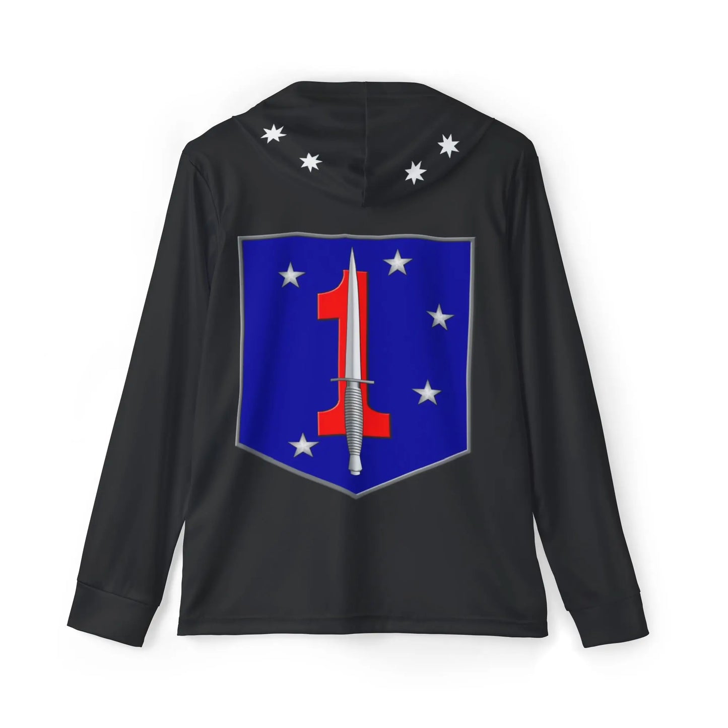 Bad Dope Society RAIDER Sunshirt, black, back view