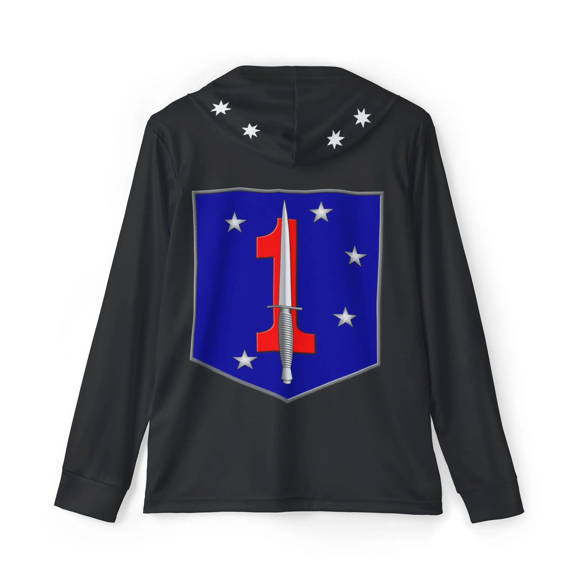 Bad Dope Society RAIDER Sunshirt, black, back view