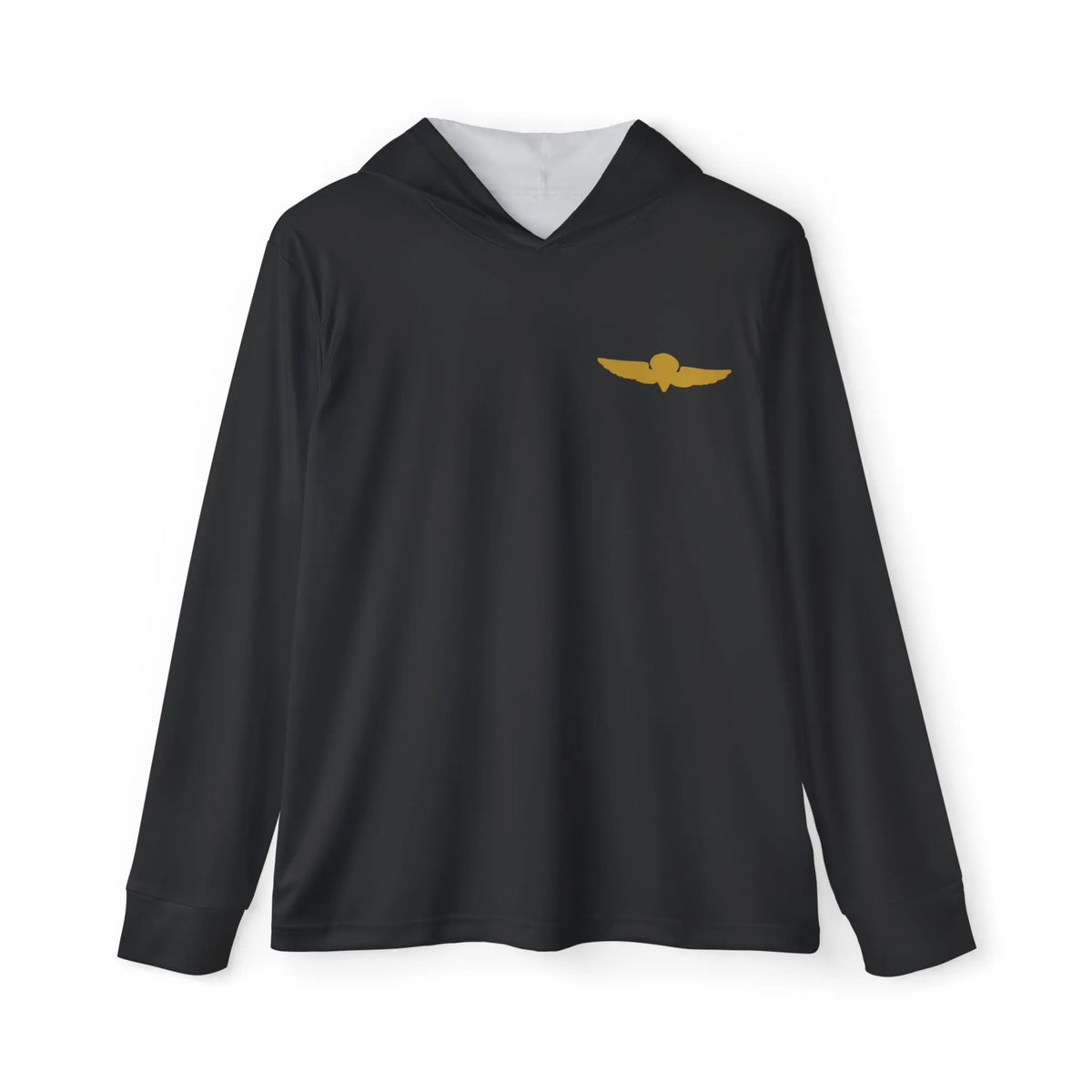 Bad Dope Society RAIDER Sunshirt, black, front view — PRS sun shirt