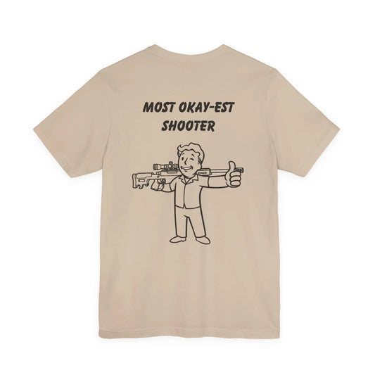 Bad Dope Society Most Okay-est T-Shirt, tan, back view