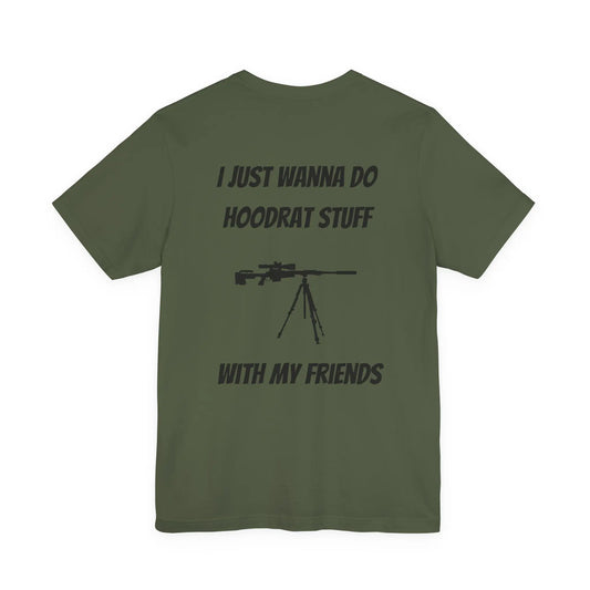Bad Dope Society Hoodrat Stuff T-Shirt, olive drab green, back view