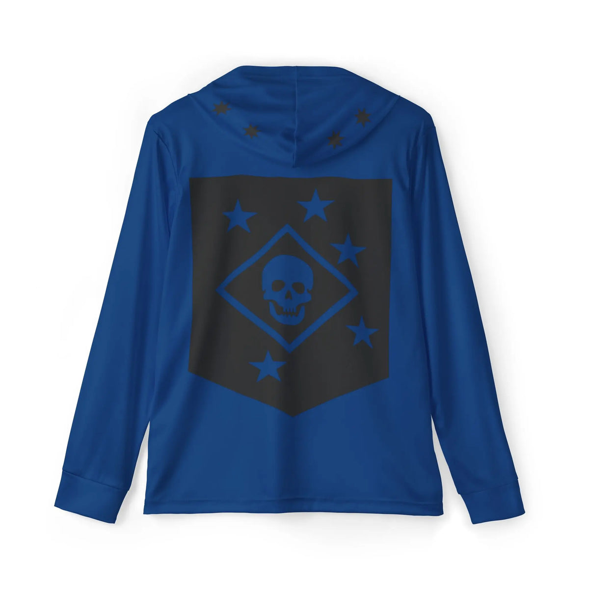 Bad Dope Society RAIDER Sunshirt, blue, back view