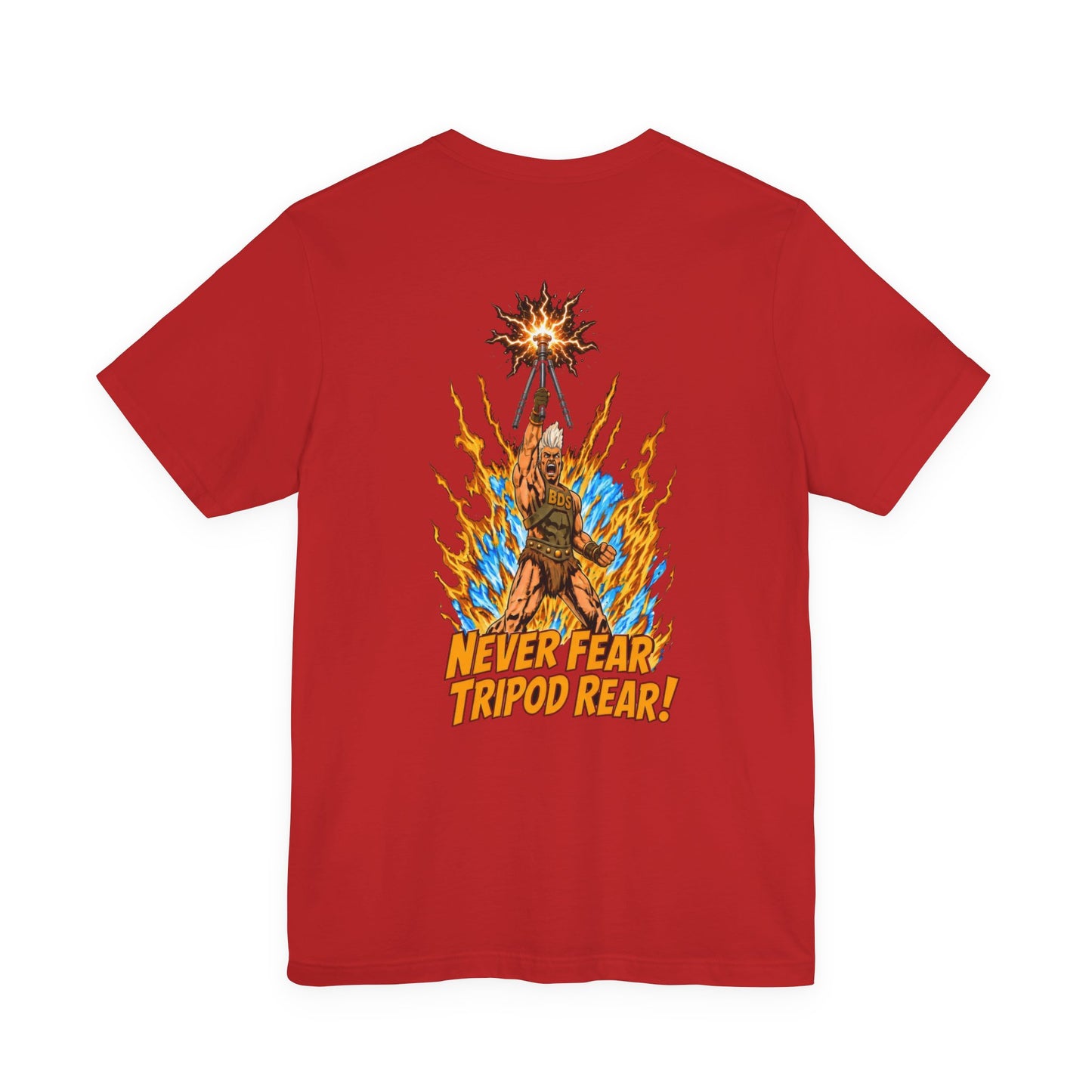 Bad Dope Society Tripod Rear T-Shirt, red, back view